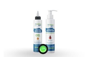 Dispenso Hair Care Bundle Herbal Hair Oil & Shampoo Pakistan