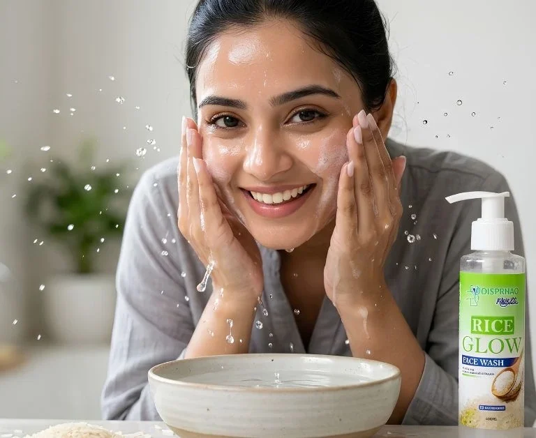 Rice face wash benefits for glowing skin