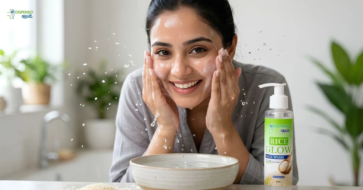 Rice face wash benefits for glowing skin